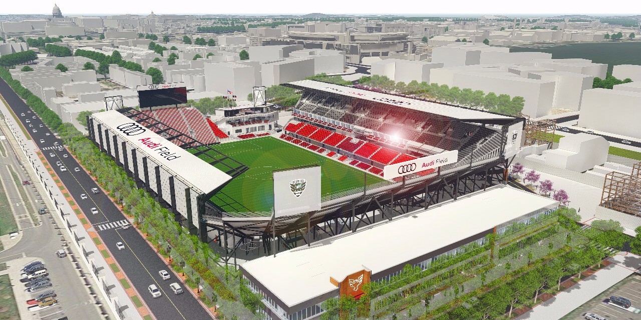 Stadion Audi Field akan menjadi kandang baru bagi klub Major League Soccer, DC United.